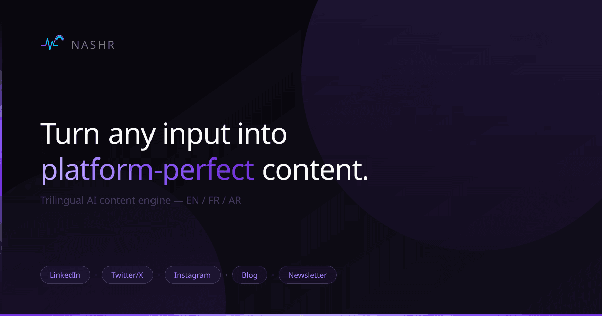 Nashr AI